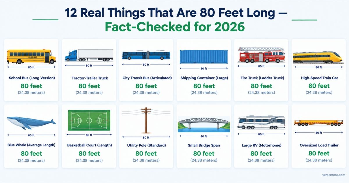 12 Real Things That Are 80 Feet Long — Fact-Checked for 2026