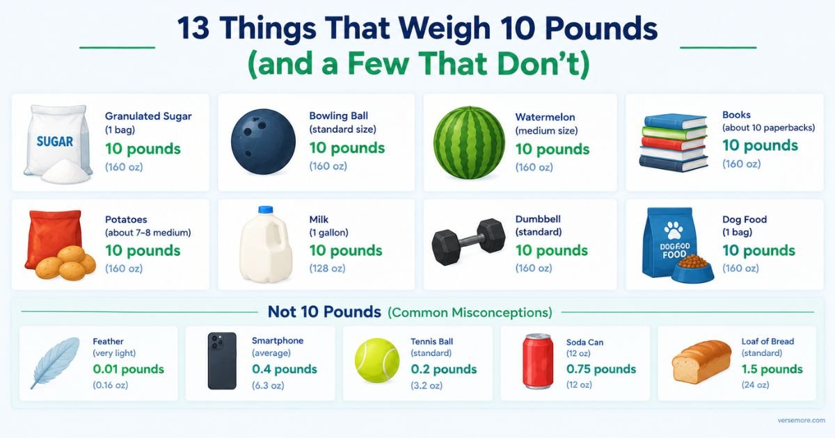 13 Things That Weigh 10 Pounds (and a Few That Don't)