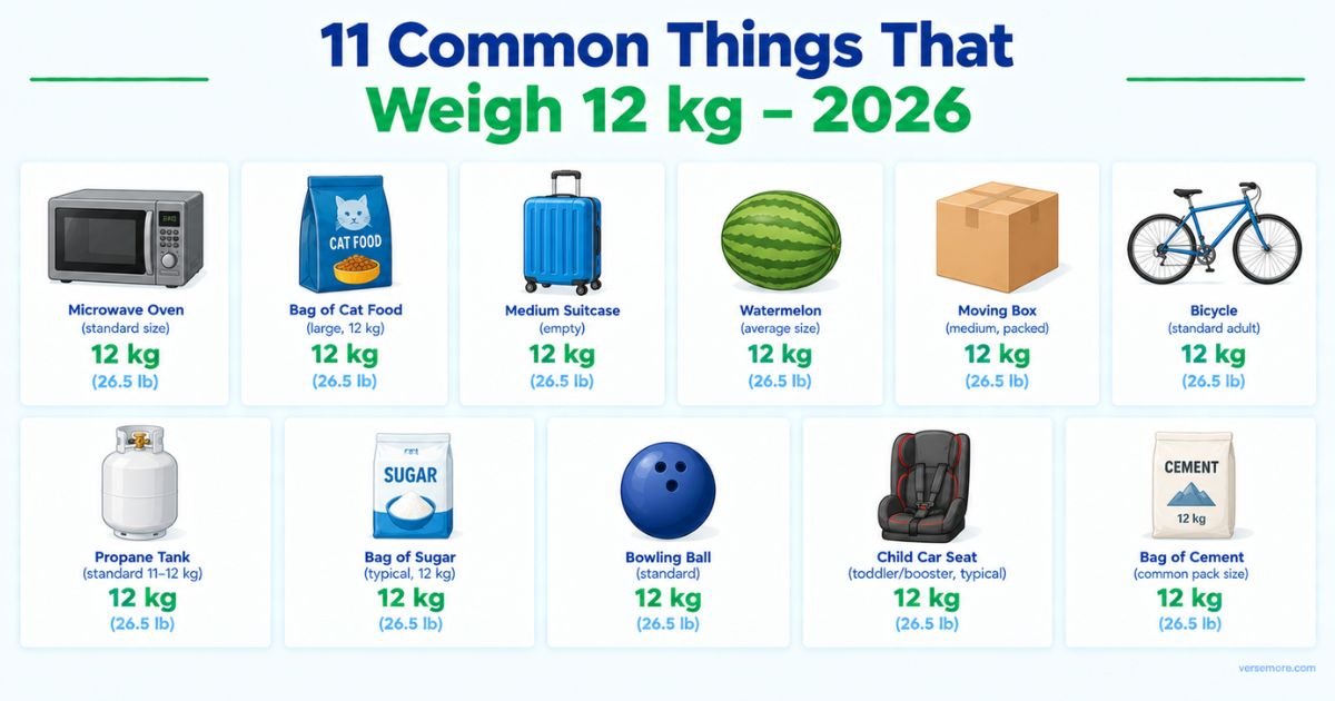 11 Common Things That Weigh 12 kg – 2026