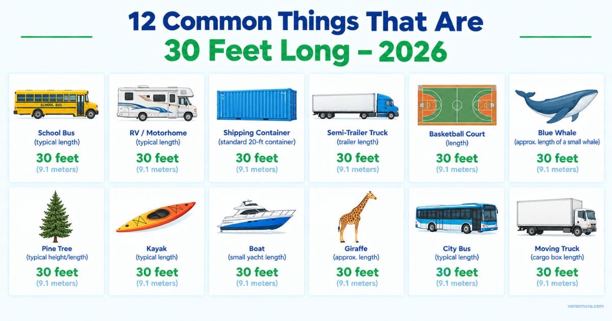 12 Common Things That Are 30 Feet Long – 2026
