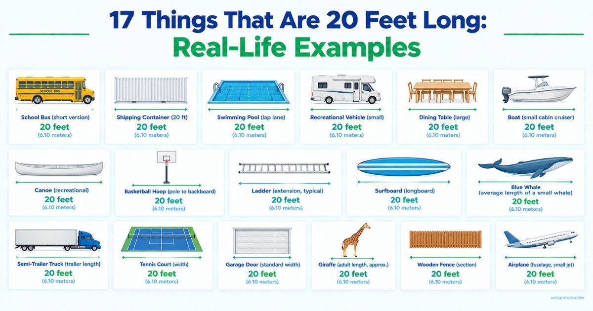 17 Things That Are 20 Feet Long: Real-Life Examples