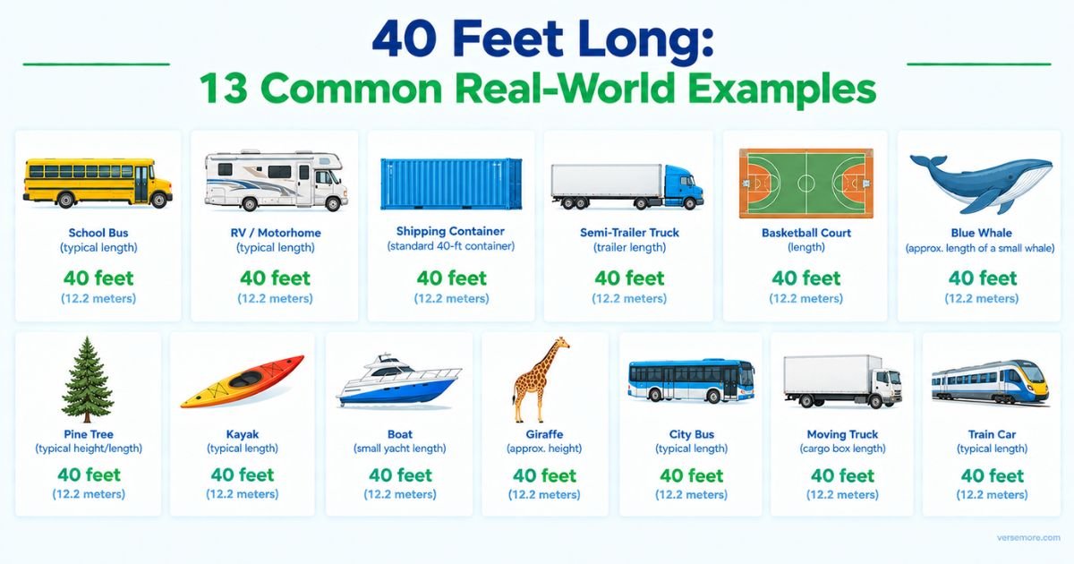 40 Feet Long: 13 Common Real-World Examples