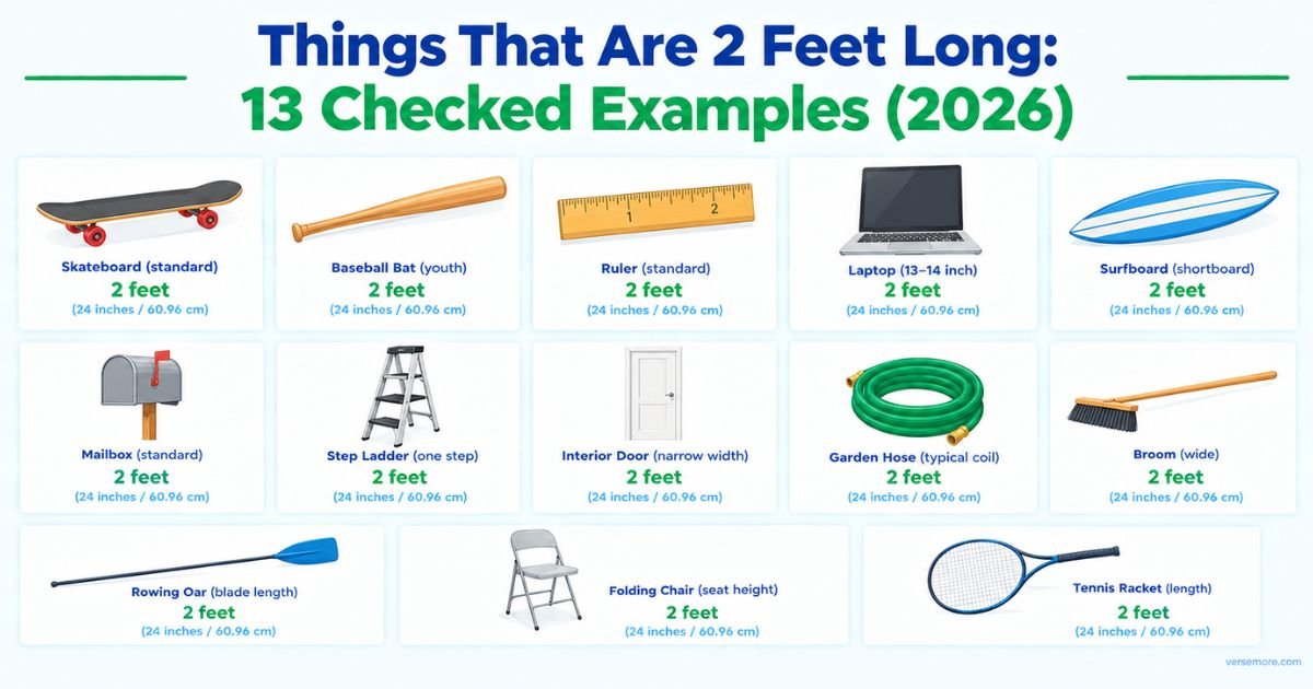 Things That Are 2 Feet Long: 13 Checked Examples (2026)
